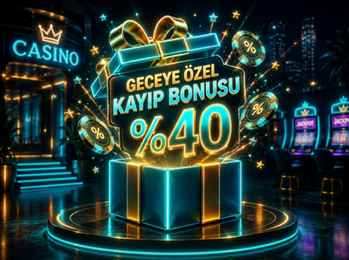 Geceye özel %40 kayıp bonusu